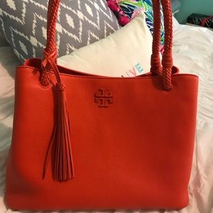 Tory Burch, NWOT, Taylor compartment tote,coral